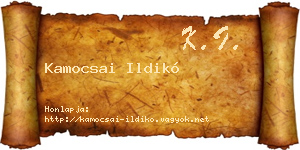 Kamocsai Ildikó névjegykártya